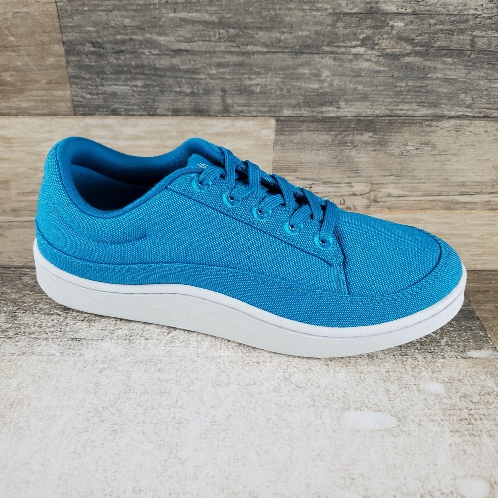 Allbirds CP Canvas Pacers Womens Shoes Sz 8 Blue White Low Top Sneakers